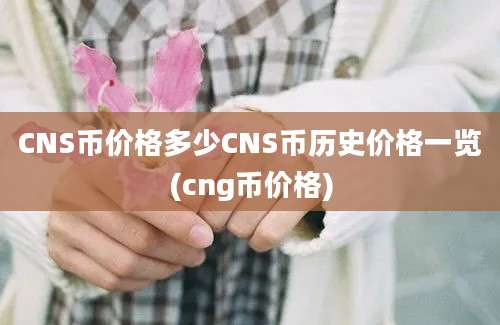 CNS币价格多少CNS币历史价格一览(cng币价格)