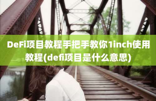 DeFi项目教程手把手教你1inch使用教程(defi项目是什么意思)