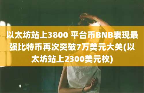 以太坊站上3800 平台币BNB表现最强比特币再次突破7万美元大关(以太坊站上2300美元枚)