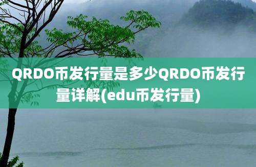 QRDO币发行量是多少QRDO币发行量详解(edu币发行量)