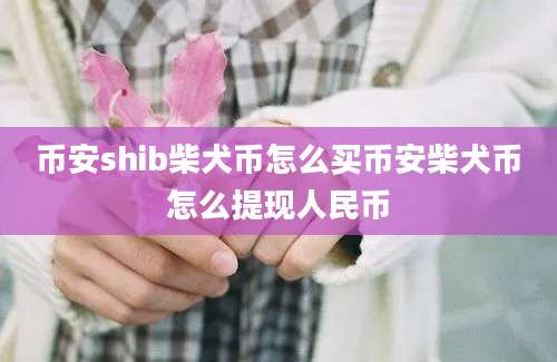 币安shib柴犬币怎么买币安柴犬币怎么提现人民币