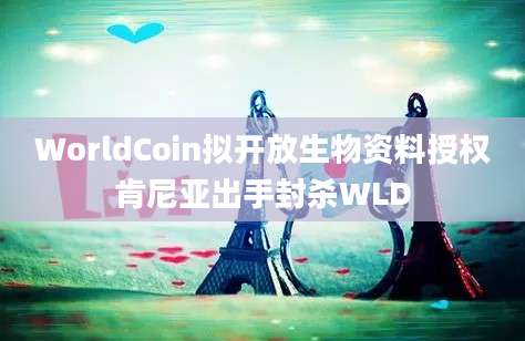 WorldCoin拟开放生物资料授权肯尼亚出手封杀WLD