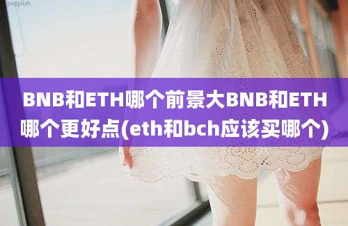 BNB和ETH哪个前景大BNB和ETH哪个更好点(eth和bch应该买哪个)