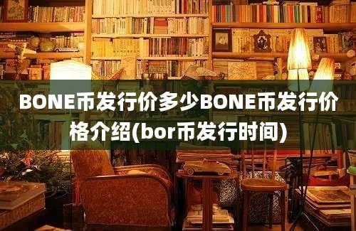 BONE币发行价多少BONE币发行价格介绍(bor币发行时间)