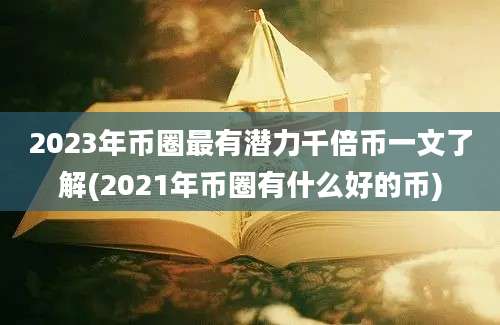 2023年币圈最有潜力千倍币一文了解(2021年币圈有什么好的币)