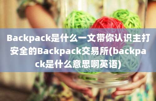 Backpack是什么一文带你认识主打安全的Backpack交易所(backpack是什么意思啊英语)