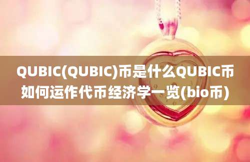 QUBIC(QUBIC)币是什么QUBIC币如何运作代币经济学一览(bio币)