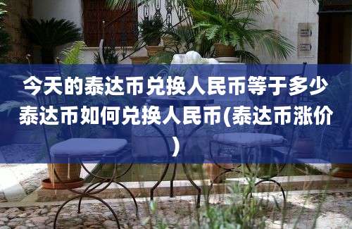 今天的泰达币兑换人民币等于多少泰达币如何兑换人民币(泰达币涨价)