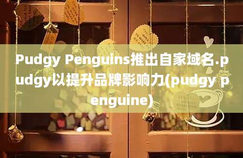 Pudgy Penguins推出自家域名.pudgy以提升品牌影响力(pudgy penguine)