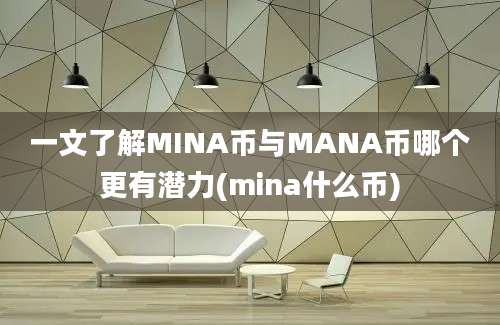 一文了解MINA币与MANA币哪个更有潜力(mina什么币)