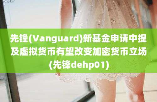 先锋(Vanguard)新基金申请中提及虚拟货币有望改变加密货币立场(先锋dehp01)