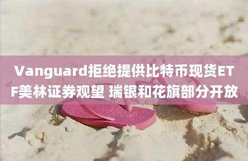 Vanguard拒绝提供比特币现货ETF美林证券观望 瑞银和花旗部分开放