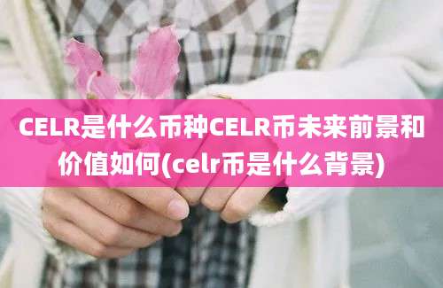 CELR是什么币种CELR币未来前景和价值如何(celr币是什么背景)