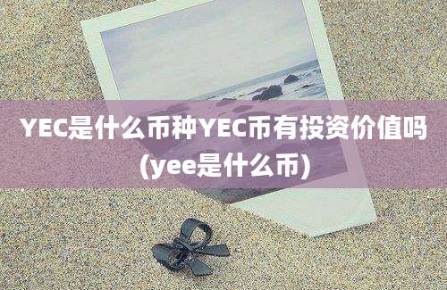 YEC是什么币种YEC币有投资价值吗(yee是什么币)