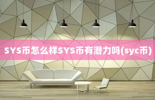 SYS币怎么样SYS币有潜力吗(syc币)