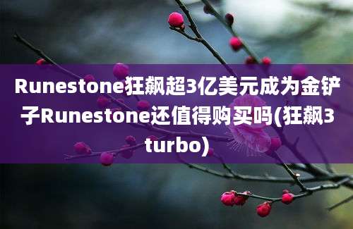 Runestone狂飙超3亿美元成为金铲子Runestone还值得购买吗(狂飙3turbo)