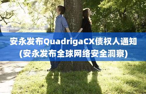 安永发布QuadrigaCX债权人通知(安永发布全球网络安全洞察)