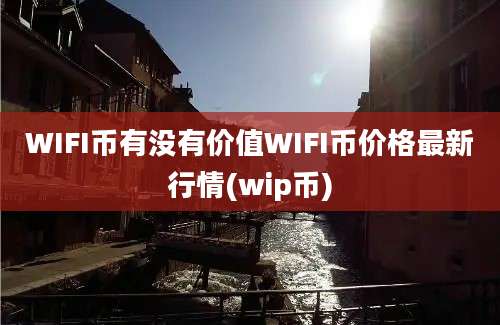 WIFI币有没有价值WIFI币价格最新行情(wip币)