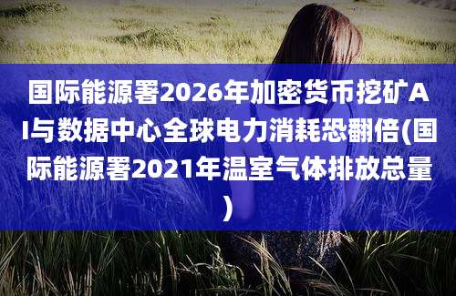 国际能源署2026年加密货币挖矿AI与数据中心全球电力消耗恐翻倍(国际能源署2021年温室气体排放总量)