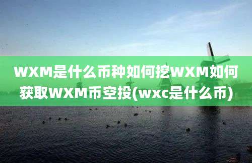 WXM是什么币种如何挖WXM如何获取WXM币空投(wxc是什么币)