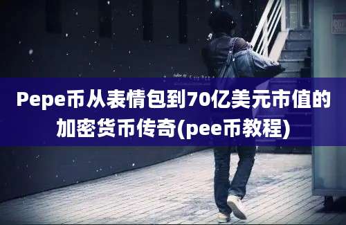 Pepe币从表情包到70亿美元市值的加密货币传奇(pee币教程)