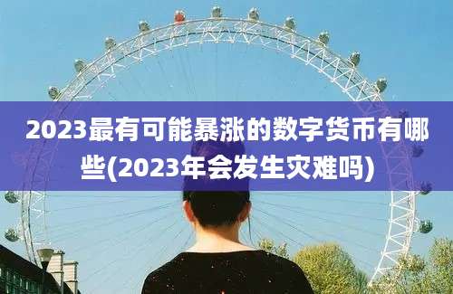 2023最有可能暴涨的数字货币有哪些(2023年会发生灾难吗)