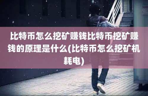 比特币怎么挖矿赚钱比特币挖矿赚钱的原理是什么(比特币怎么挖矿机耗电)