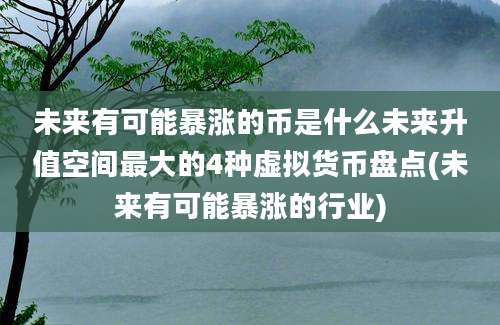 未来有可能暴涨的币是什么未来升值空间最大的4种虚拟货币盘点(未来有可能暴涨的行业)