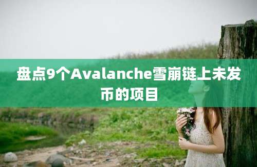 盘点9个Avalanche雪崩链上未发币的项目