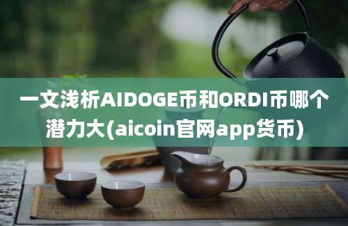 一文浅析AIDOGE币和ORDI币哪个潜力大(aicoin官网app货币)