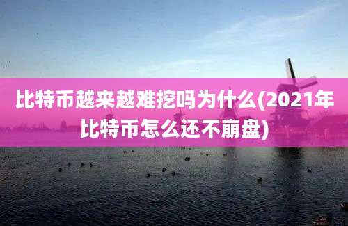 比特币越来越难挖吗为什么(2021年比特币怎么还不崩盘)