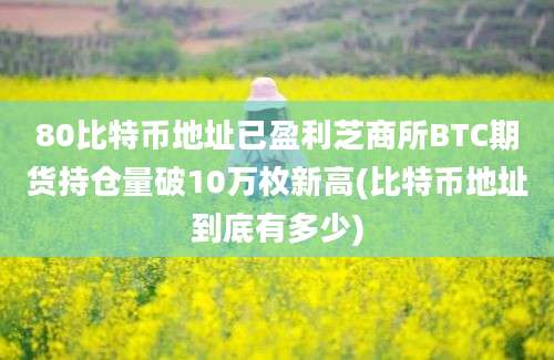 80比特币地址已盈利芝商所BTC期货持仓量破10万枚新高(比特币地址到底有多少)