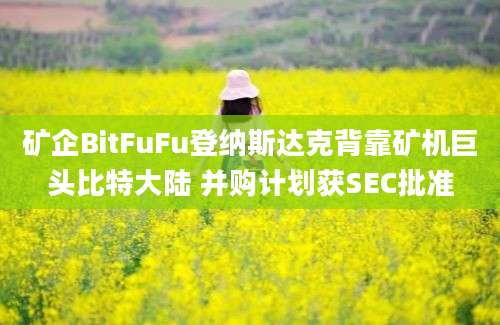 矿企BitFuFu登纳斯达克背靠矿机巨头比特大陆 并购计划获SEC批准