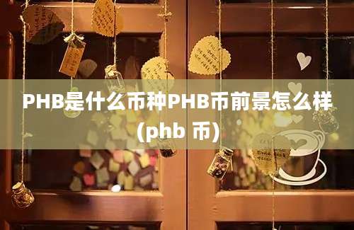 PHB是什么币种PHB币前景怎么样(phb 币)