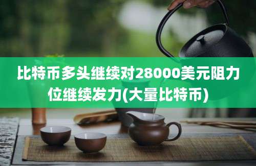 比特币多头继续对28000美元阻力位继续发力(大量比特币)