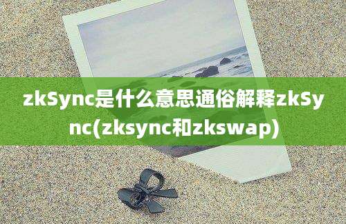 zkSync是什么意思通俗解释zkSync(zksync和zkswap)