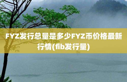 FYZ发行总量是多少FYZ币价格最新行情(fib发行量)