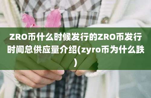 ZRO币什么时候发行的ZRO币发行时间总供应量介绍(zyro币为什么跌)