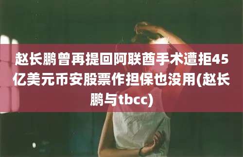 赵长鹏曾再提回阿联酋手术遭拒45亿美元币安股票作担保也没用(赵长鹏与tbcc)