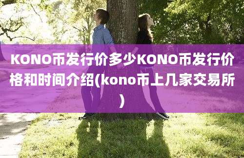 KONO币发行价多少KONO币发行价格和时间介绍(kono币上几家交易所)