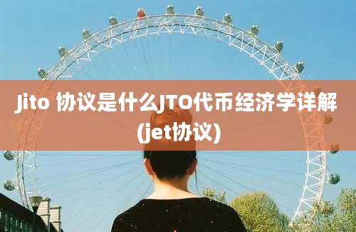 Jito 协议是什么JTO代币经济学详解(jet协议)