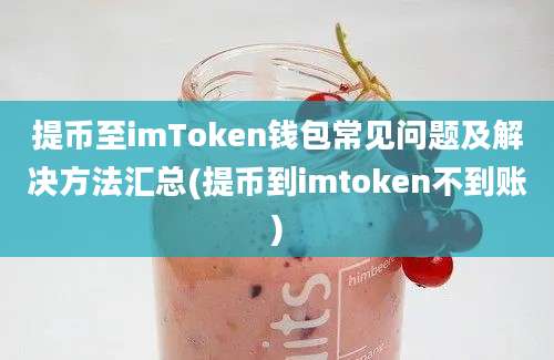 提币至imToken钱包常见问题及解决方法汇总(提币到imtoken不到账)