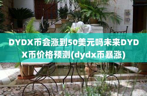 DYDX币会涨到50美元吗未来DYDX币价格预测(dydx币暴涨)