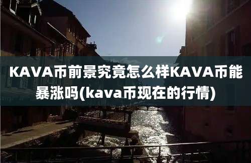 KAVA币前景究竟怎么样KAVA币能暴涨吗(kava币现在的行情)