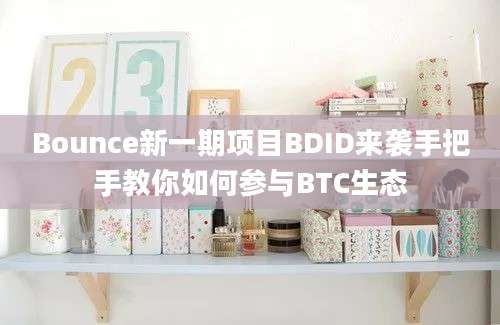 Bounce新一期项目BDID来袭手把手教你如何参与BTC生态