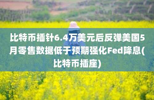 比特币插针6.4万美元后反弹美国5月零售数据低于预期强化Fed降息(比特币插座)