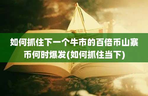 如何抓住下一个牛市的百倍币山寨币何时爆发(如何抓住当下)