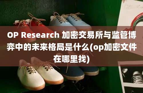 OP Research 加密交易所与监管博弈中的未来格局是什么(op加密文件在哪里找)