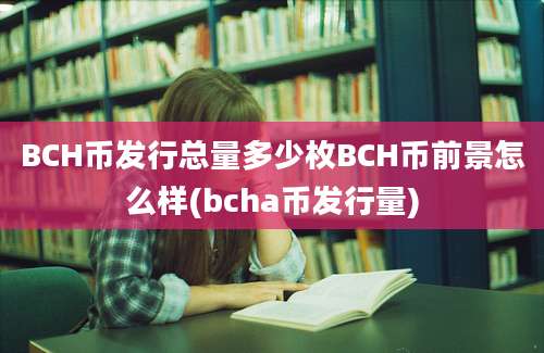 BCH币发行总量多少枚BCH币前景怎么样(bcha币发行量)