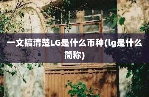 一文搞清楚LG是什么币种(lg是什么简称)